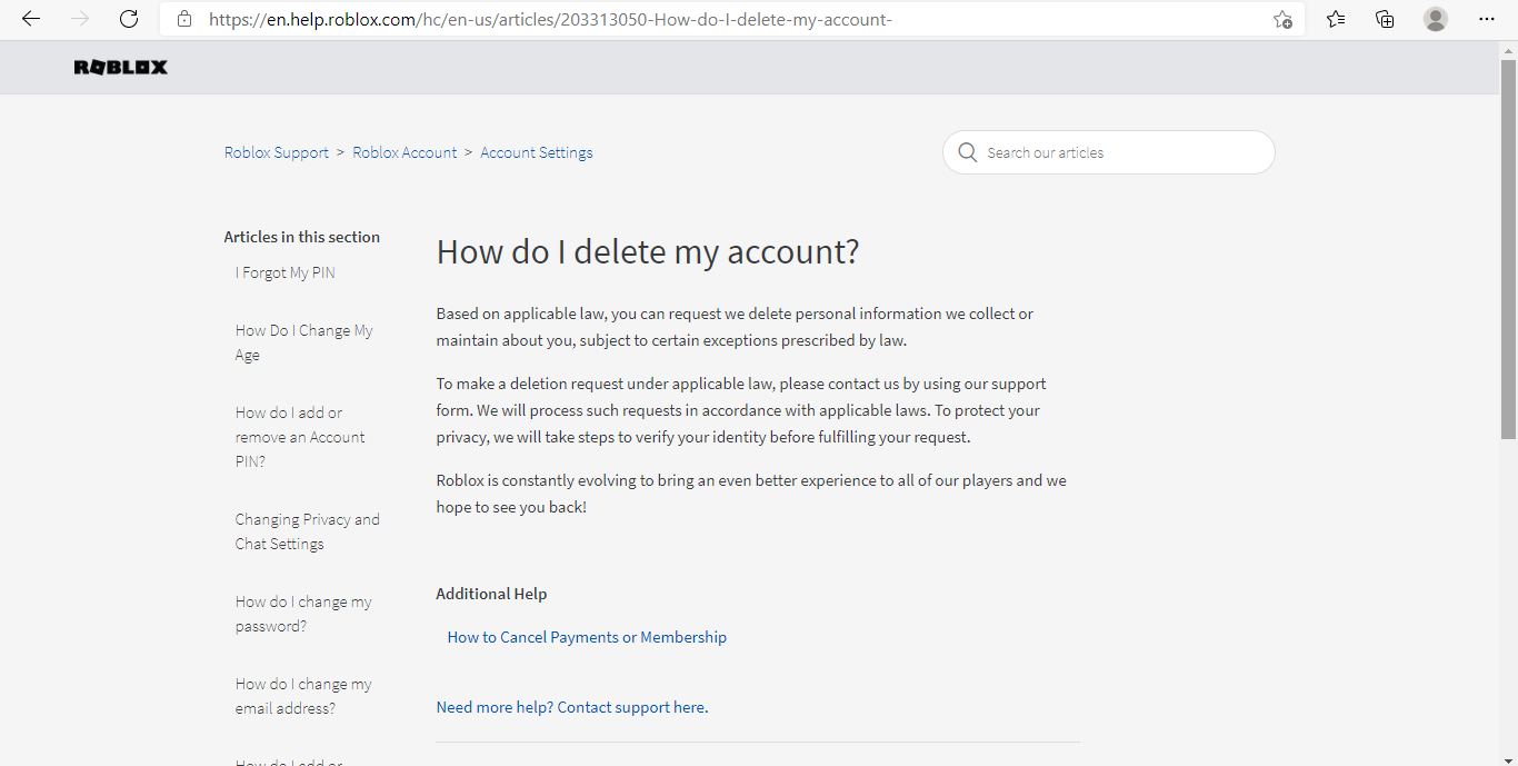 Step By Step Guide To Delete Your Roblox Account Ask Bayou - contact roblox email