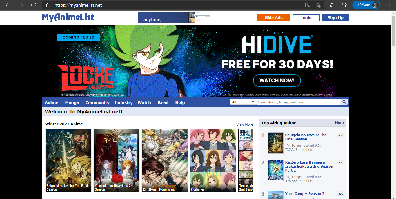 streaming anime websites