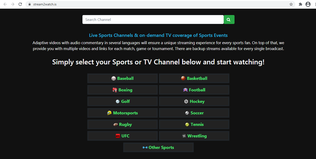 stream2watch golf channel