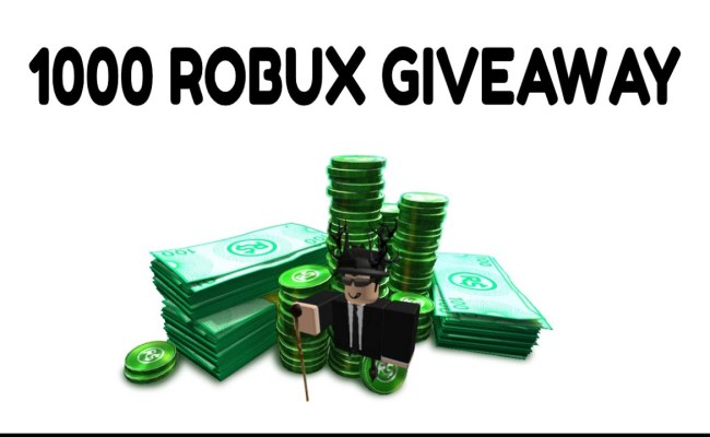 Код 1000 роблокс. РОБЛОКСЫ 1000. ROBUX Giveaway. Roblox 1000. 1000 Роблоксов картинка.