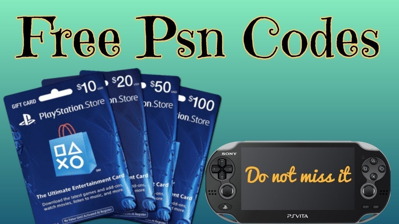 Free PSN Codes 2022 No Human Verification Needed